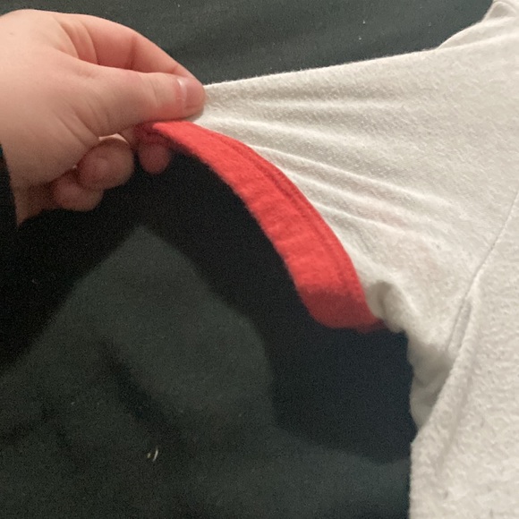 Old navy brand. size is Us slim fit large. Red trims. “Let’s roll” words front - Picture 4 of 5